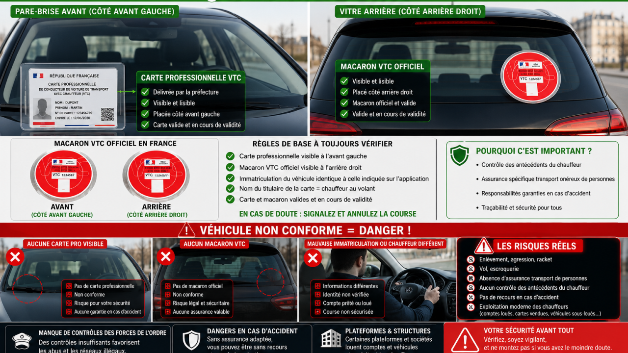 Comment vérifier qu’un chauffeur VTC est en règle avant votre course ?